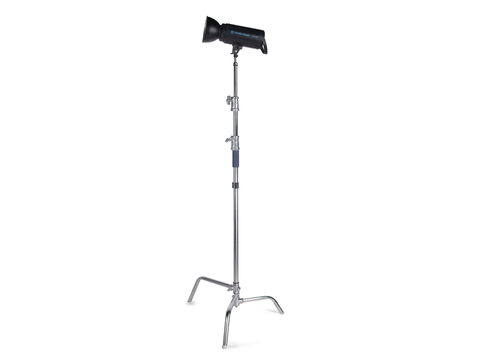 C-stand column with a light mounted on top