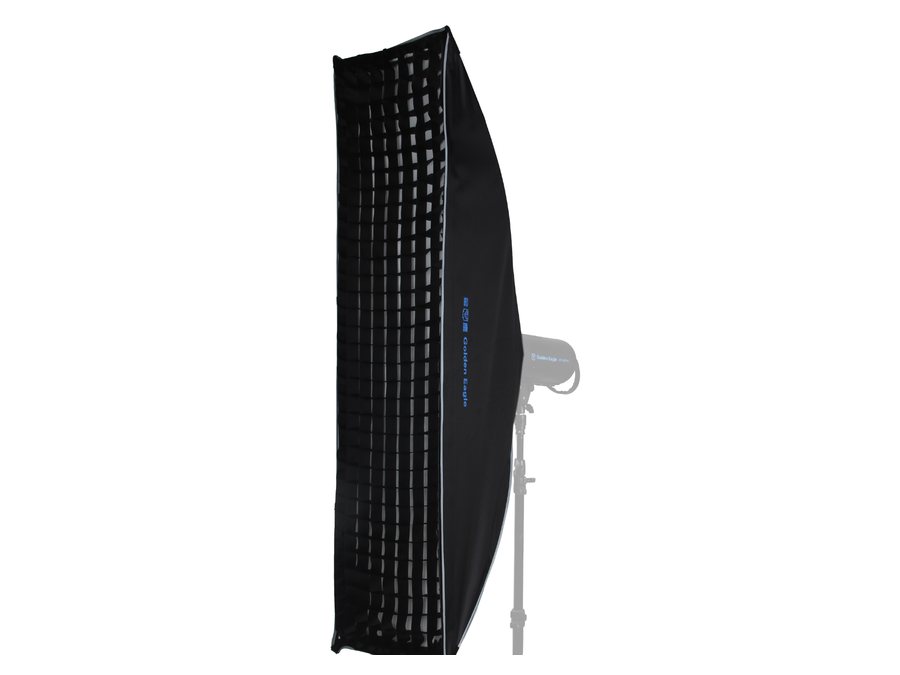 Strip softbox with honeycomb grid
