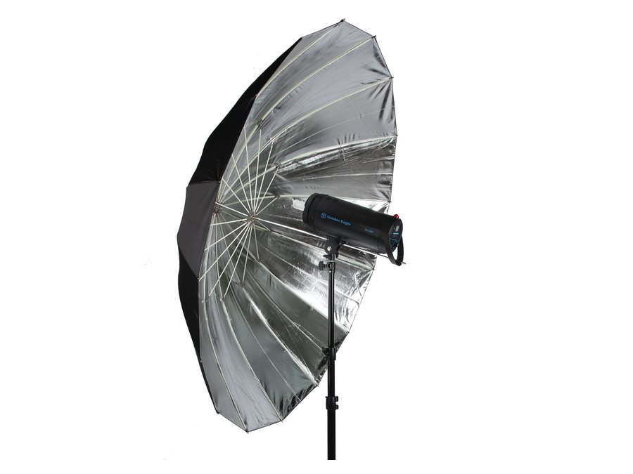 130 cm black-silver reflective umbrella