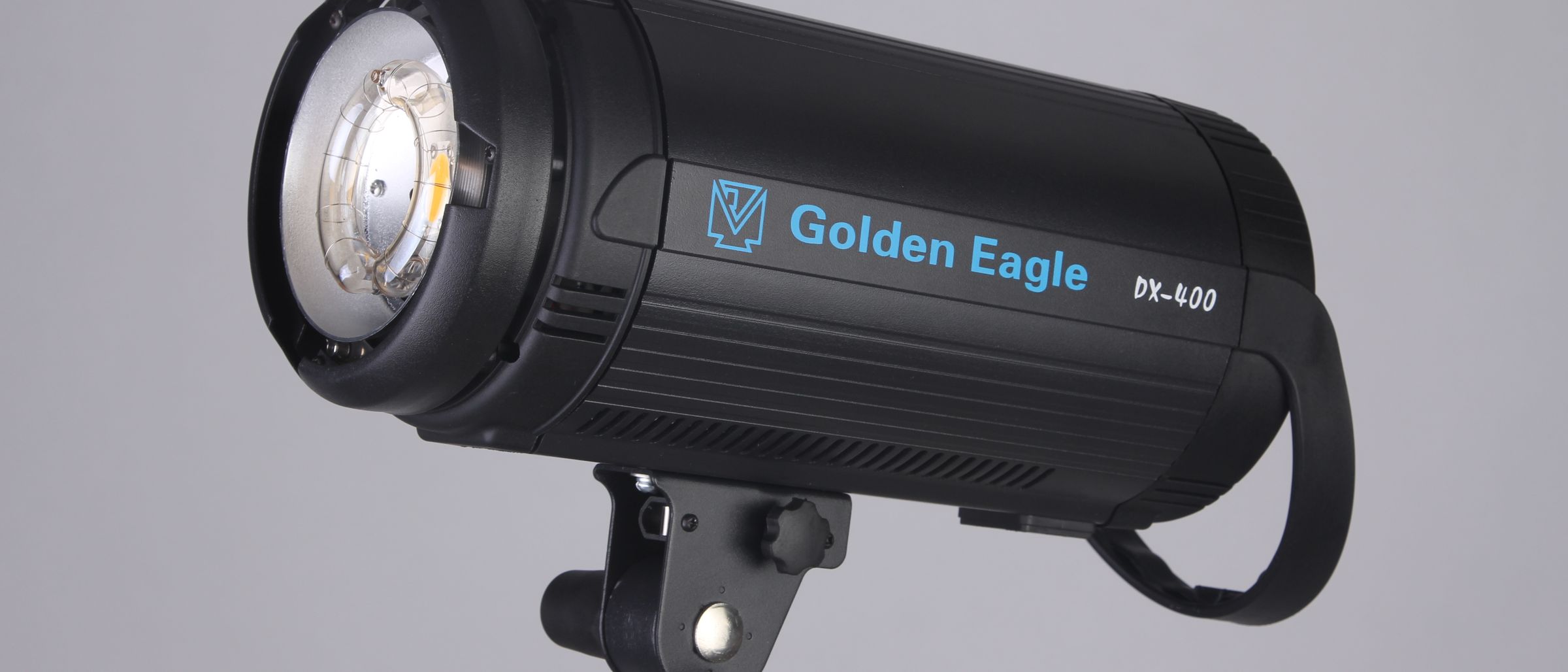 DX series studio monolight on a light stand