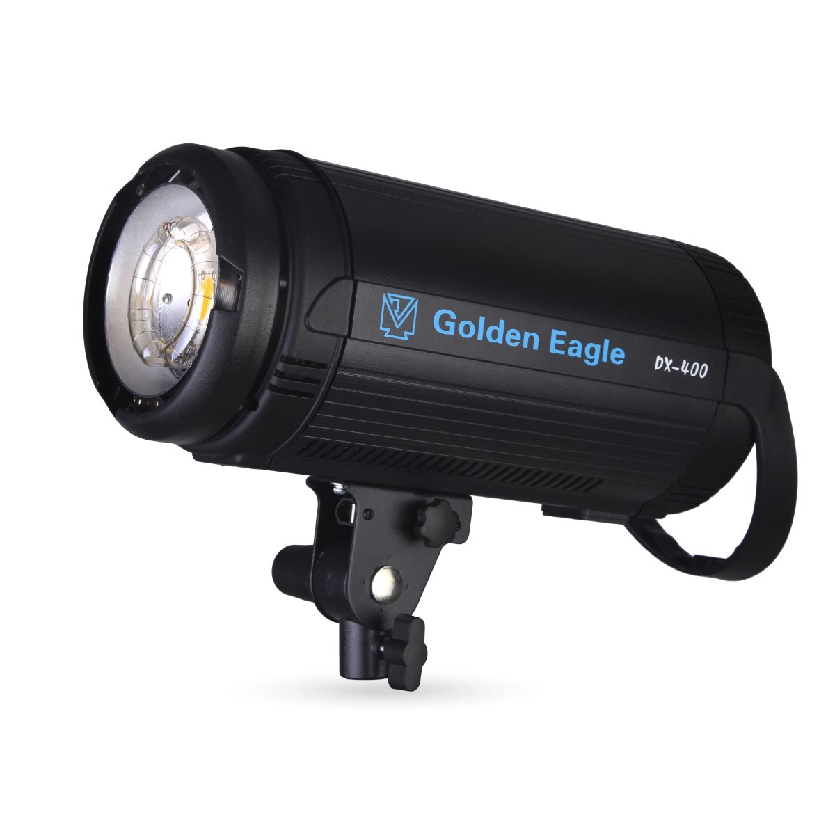 DX series monolight with reflector, three-quarter view