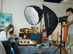 Golden Eagle lights in a studio
